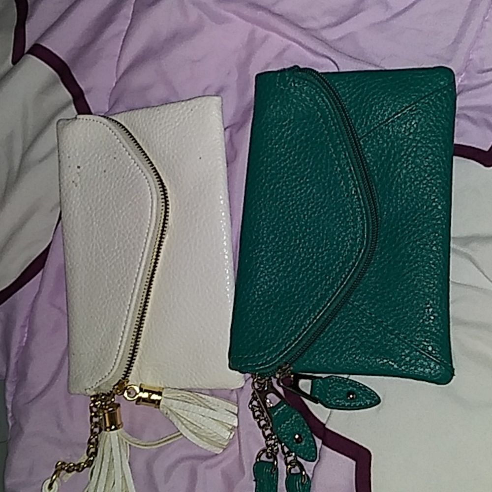 2 pc wristlet and clutch